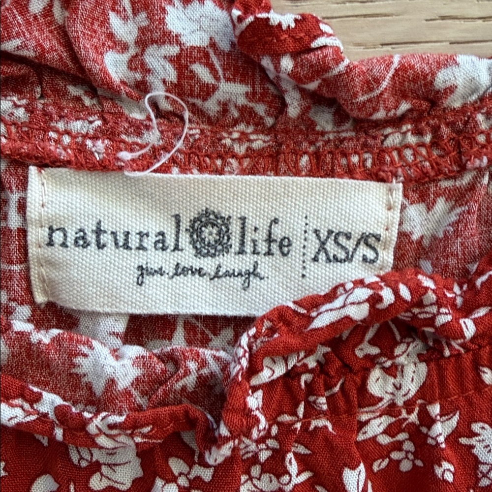 NATURAL LIFE Rust Floral Midi Dress - Picture 6 of 8